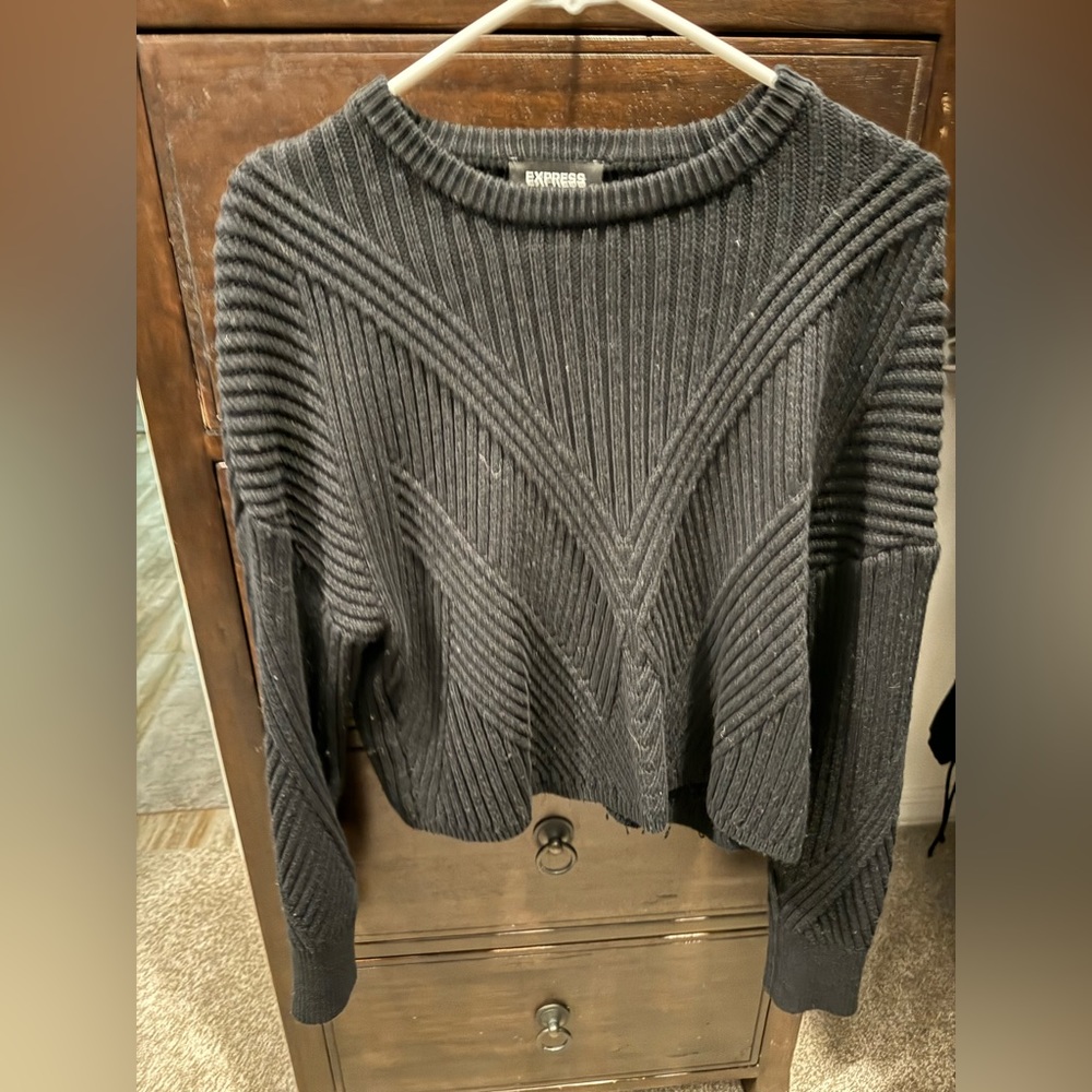 Express size CS black sweater.